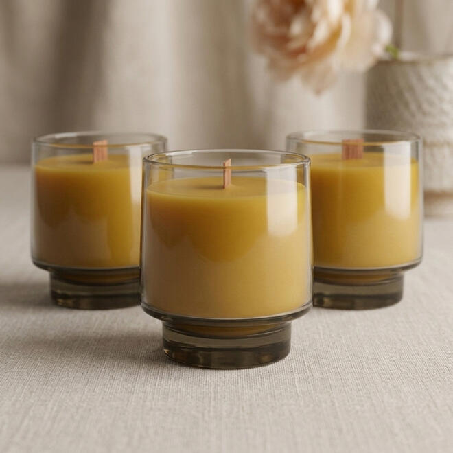 Beeswax & Wood Wick Candles