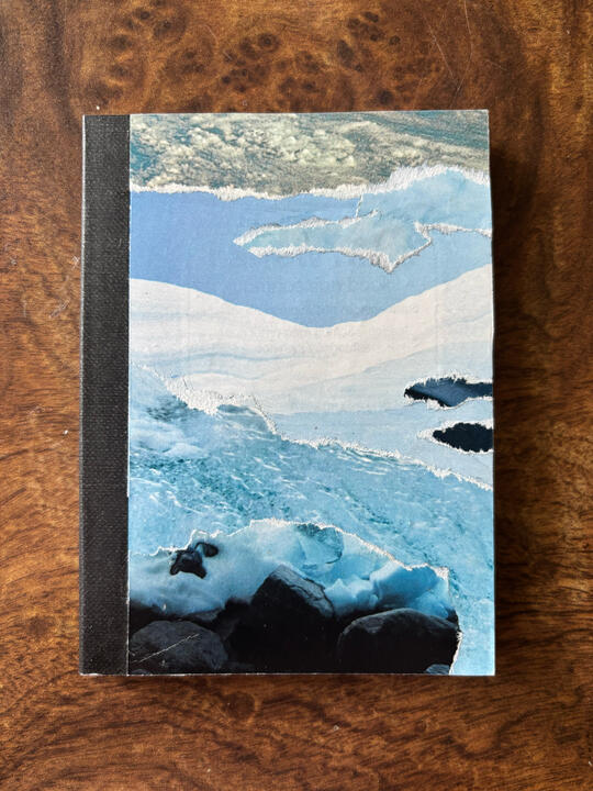 collage pocket notebooks - ice