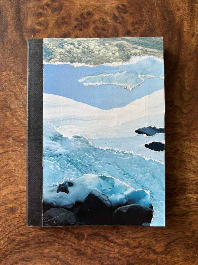 collage pocket notebooks - ice